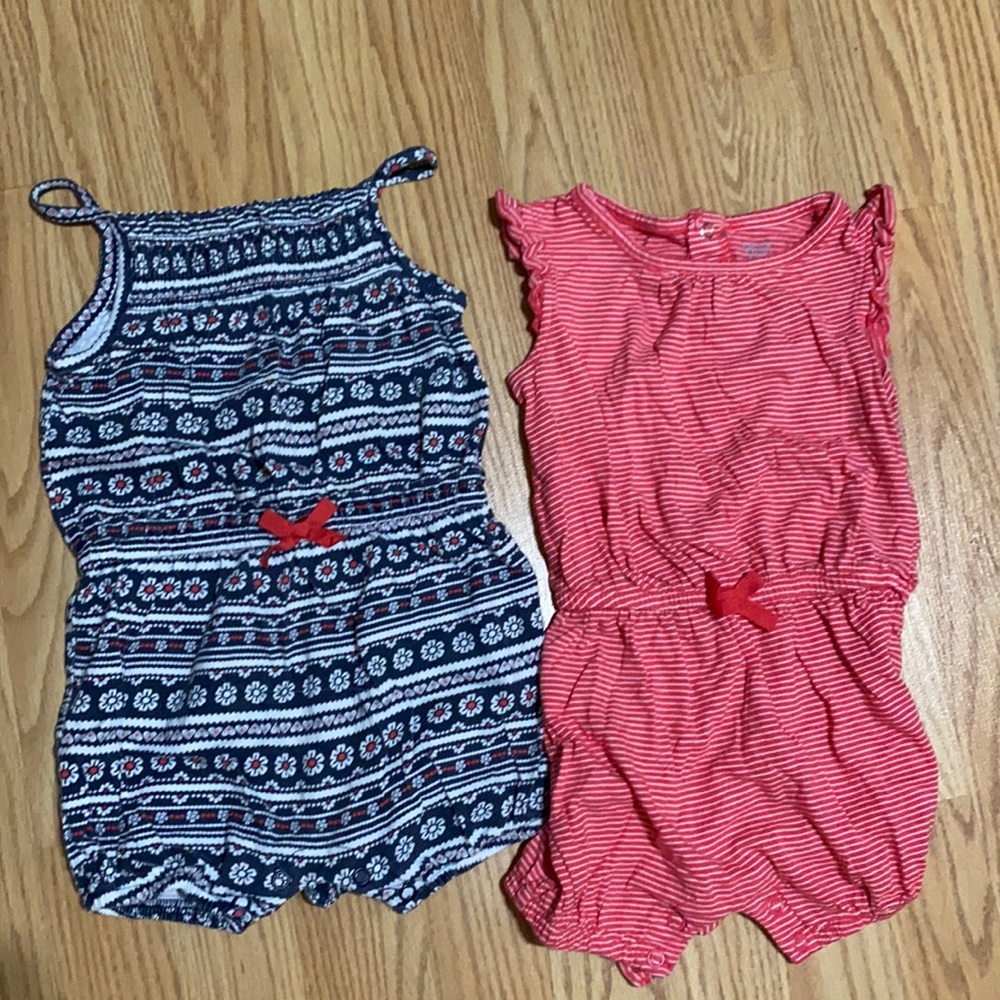 Carter’s two 18 months Rompers, good condition. Bundle and save! Make offer!
